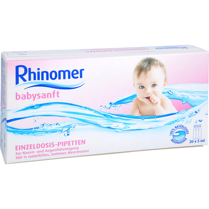 Rhinomer Babysanft Meerwasser Einzeldosis-Pipetten bei Babyschnupfen, 20 St. Einzeldosispipetten