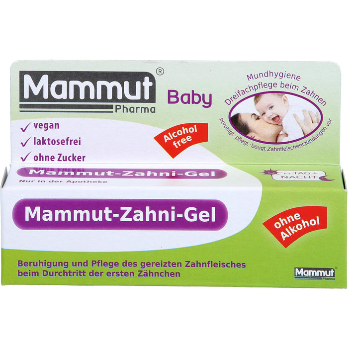 Mammut-Zahni-Gel Baby Dreifachpflege beim Zahnen, 10 ml Gel