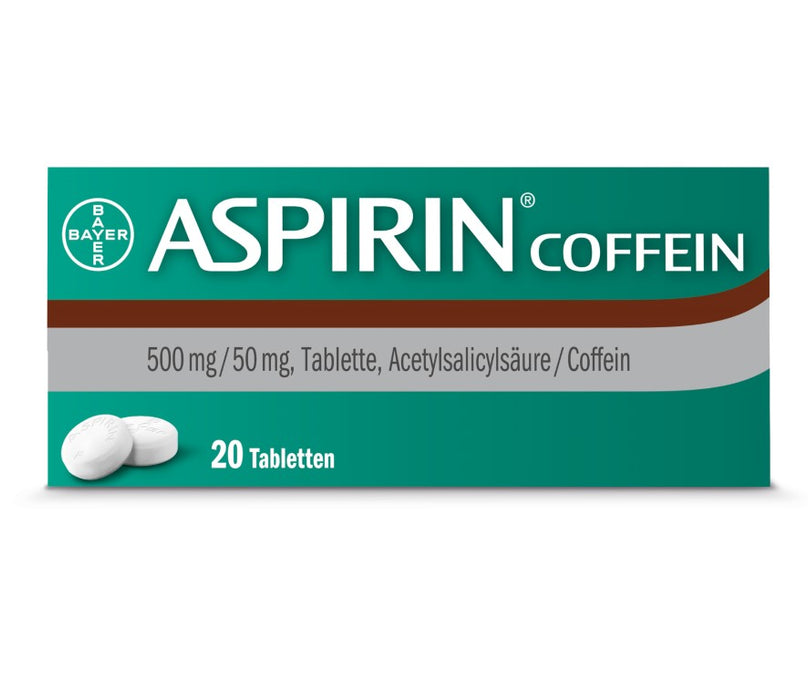 ASPIRIN Coffein Tabletten, 20 St. Tabletten