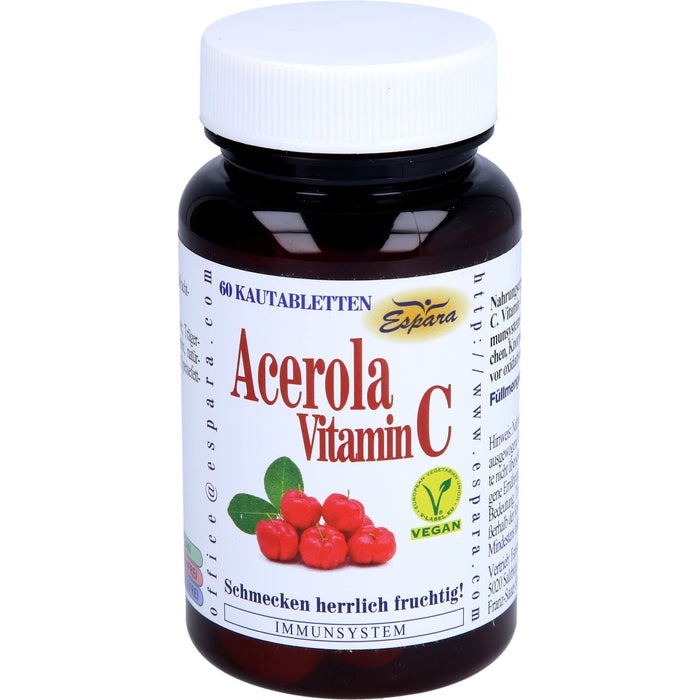 Espara Acerola-Vitamin C Kautabletten Immunsystem, 60 St. Tabletten