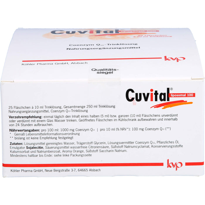 Cuvital liposomal 100, 25X10 ml