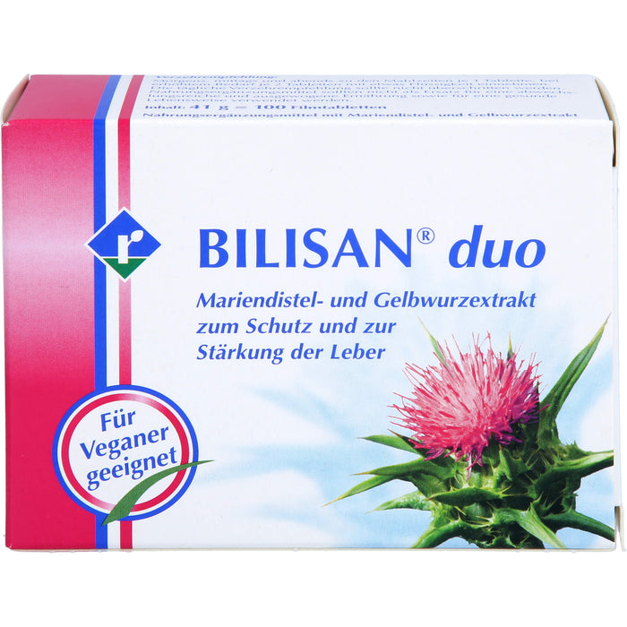 BILISAN duo Mariendistel- und Gelbwurzextrakt Tabletten, 100 St. Tabletten