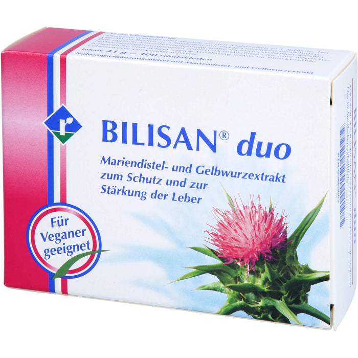 BILISAN duo Mariendistel- und Gelbwurzextrakt Tabletten, 100 St. Tabletten