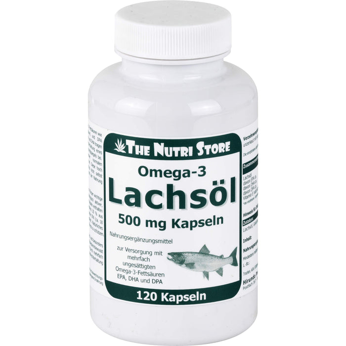 The Nutri Store Omega-3 Lachsöl 500 mg Kapseln, 120 St. Kapseln