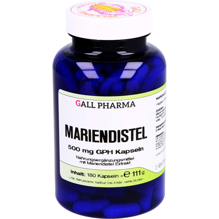 GALL PHARMA Mariendistel 500 mg GPH Kapseln, 180 St. Kapseln