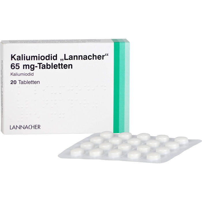 Kaliumiodid Lannacher 65 mg Tabletten bei Strahlenunfällen, 20 St. Tabletten