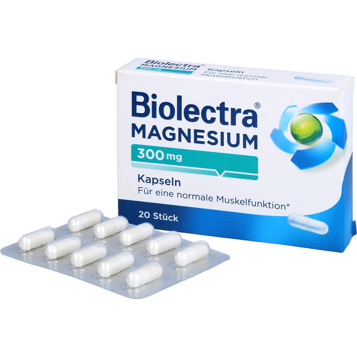 Biolectra Magnesium 300 mg Kapseln, 20 St. Kapseln
