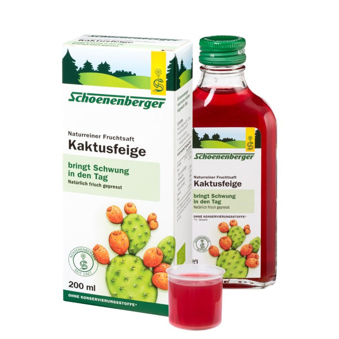 Schoenenberger Naturreiner Fruchtsaft Kaktusfeige, 200 ml Lösung
