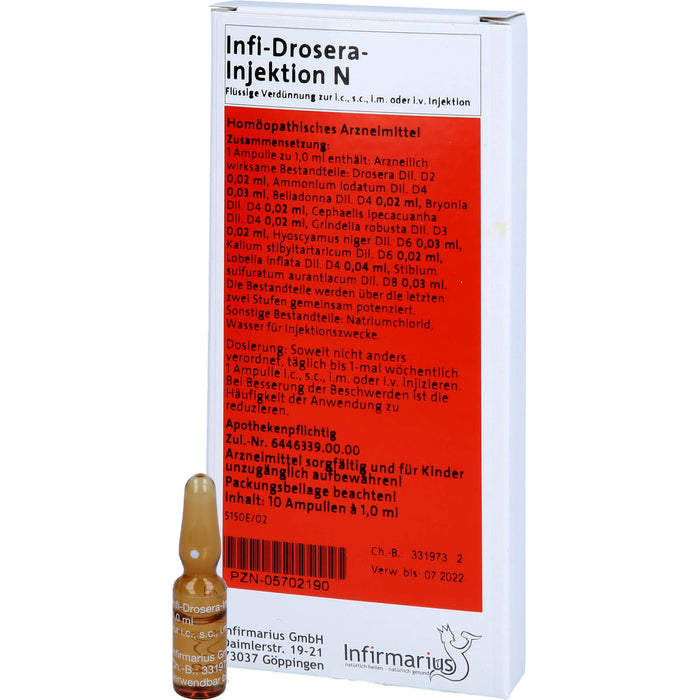Infi-Drosera-Injektion N Ampullen, 10 St. Ampullen