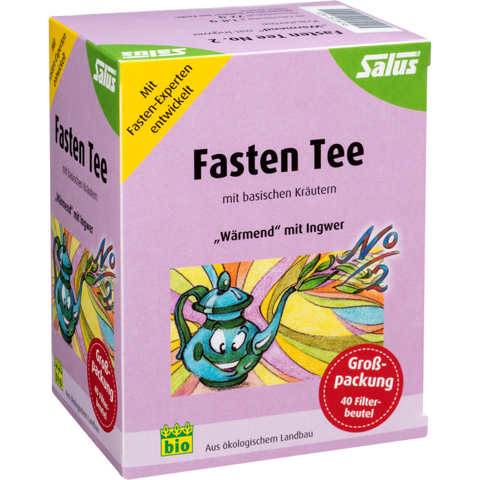 Salus Fasten Tee Nr. 2 wärmend mit Ingwer, 40 St. Filterbeutel