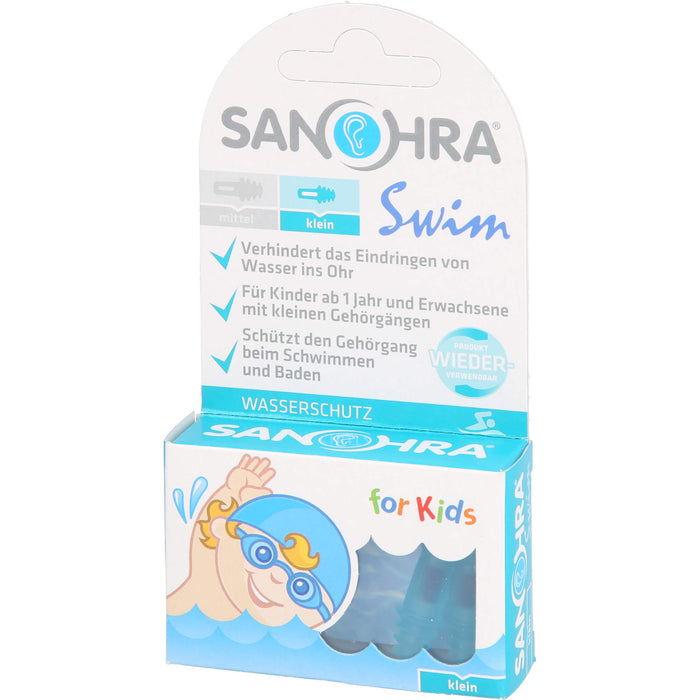 SANOHRA swim f. Kinder Ohrenschutz, 2 St. Ohrstöpsel