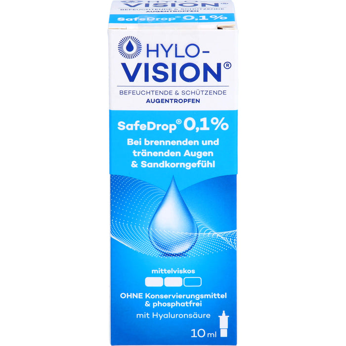 Hylo-Vision SafeDrop 0,1 % Lösung Fläschchen, 10 ml Lösung