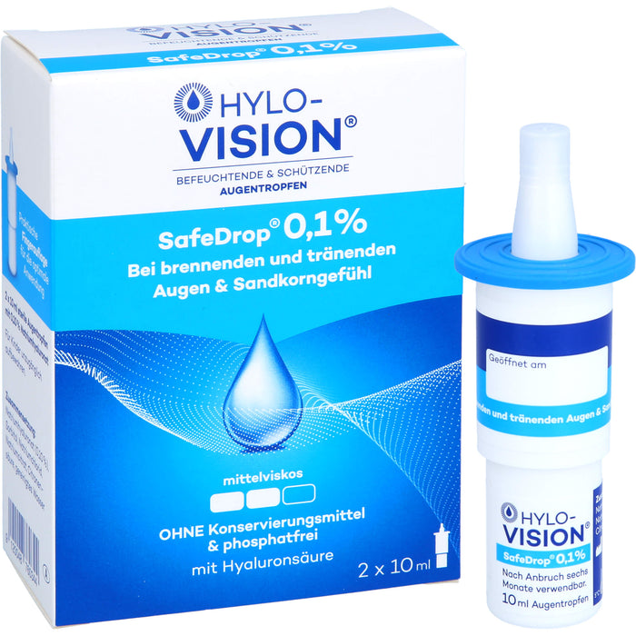 Hylo-Vision SafeDrop 0,1 % Lösung Fläschchen, 20 ml Lösung