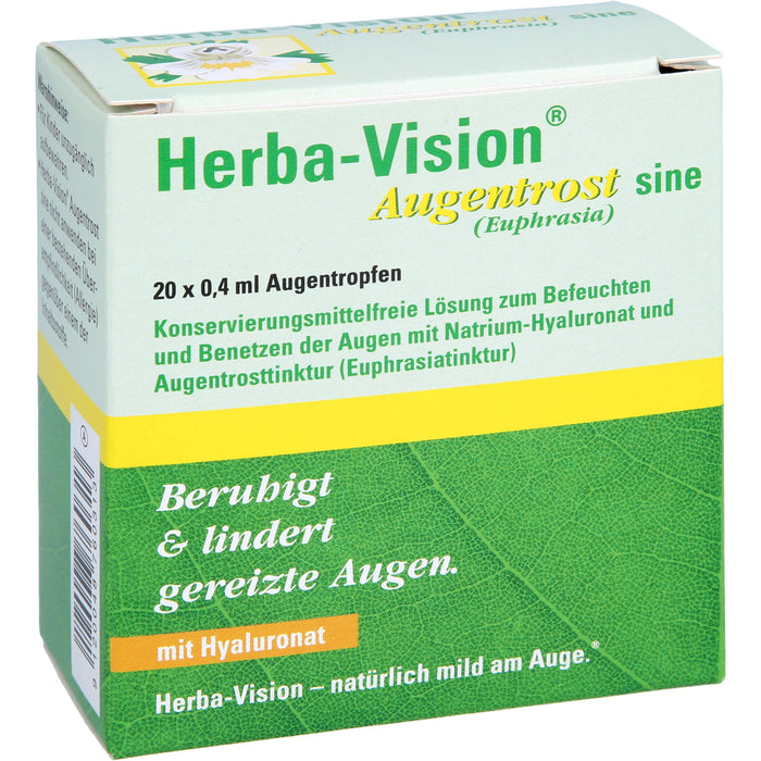 Herba-Vision Augentrost sine Augentropfen, 20 St. Ampullen