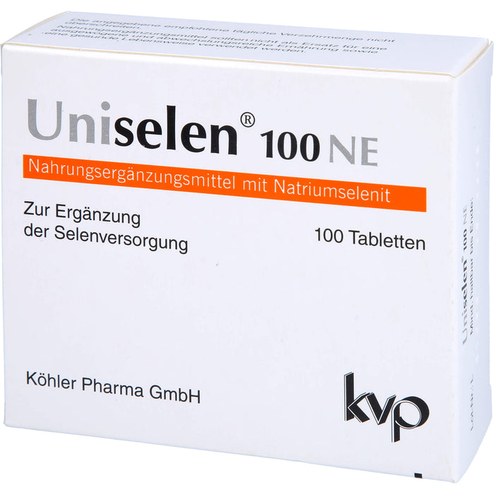 Uniselen 100 NE Tabletten zur Ergänzung der Selenversorgung, 100 St. Tabletten