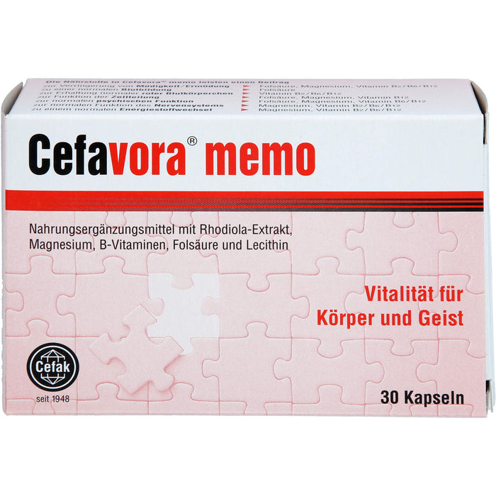 Cefavora memo (Weichgelatinekapseln), 30 St KAP