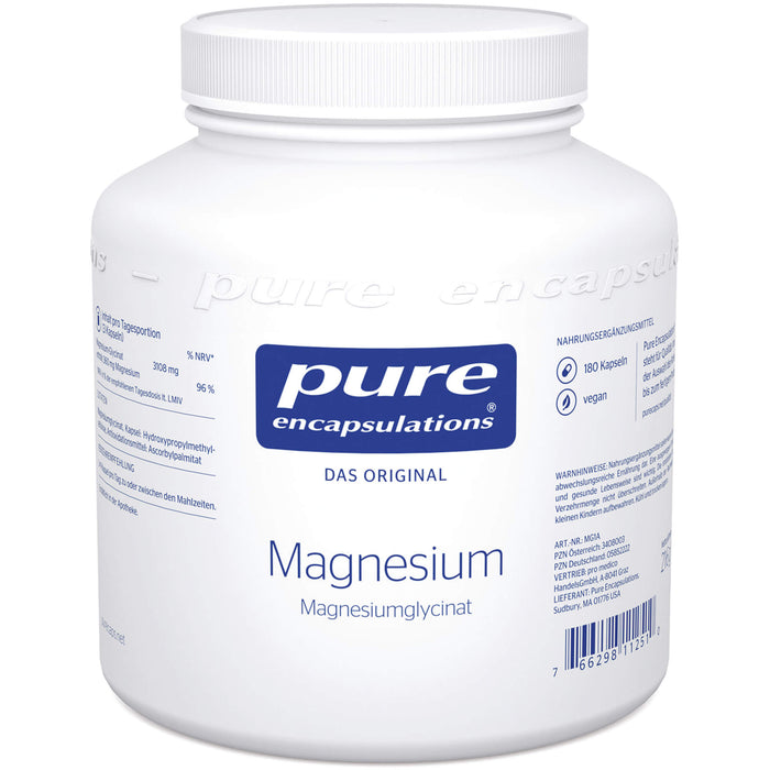 pure encapsulations Magnesium Magnesiumglycinat  Kapseln, 180 St. Kapseln