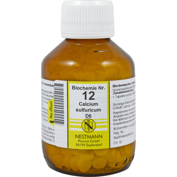 Biochemie 12 Calcium sulfuricum Nestmann D6 Tbl., 400 St TAB