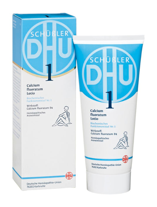 DHU Schüßler-Salz Nr. 1 Calcium fluoratum D4 – Das Mineralsalz des Bindegewebes, der Gelenke und Haut – das Original, 200 ml Lotion