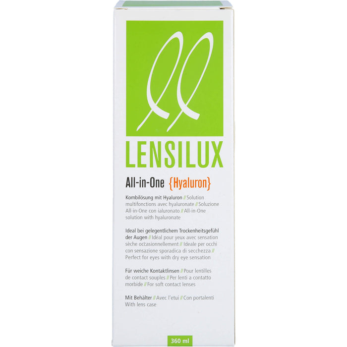 Lensilux All-in-One Hyaluron+Beh.weiche Kontaktlin, 360 ml LOE