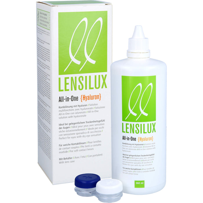 Lensilux All-in-One Hyaluron+Beh.weiche Kontaktlin, 360 ml LOE