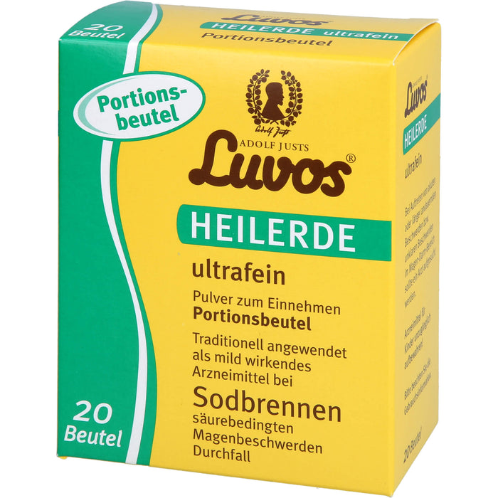 Luvos Heilerde ultrafein Pulver bei Sodbrennen, 20 g Beutel