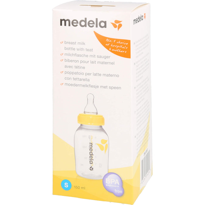Medela Muttermilchflasche 150 ml mit Medela Silikonsauger S, 1 St. Flaschen