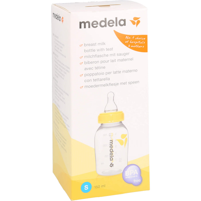 Medela Muttermilchflasche 150 ml mit Medela Silikonsauger S, 1 St. Flaschen