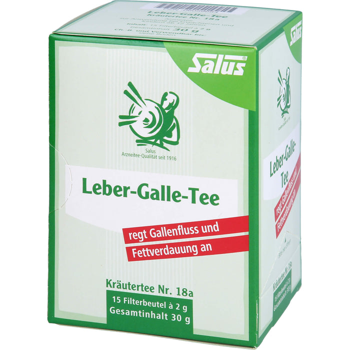 Salus Leber-Galle-Tee Kräutertee Nr. 18a, 15 St. Filterbeutel