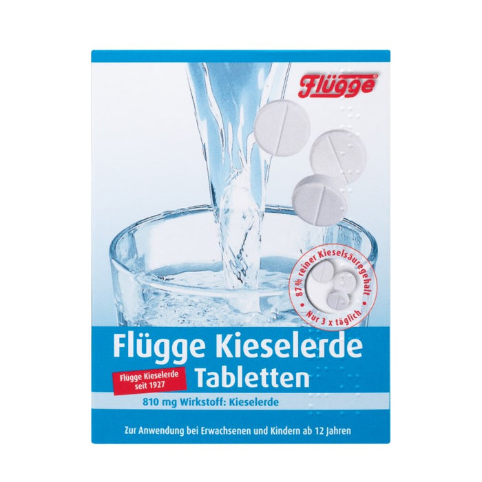 Flügge Kieselerde Tabletten für Haar und Fingernägel, 120 St. Tabletten