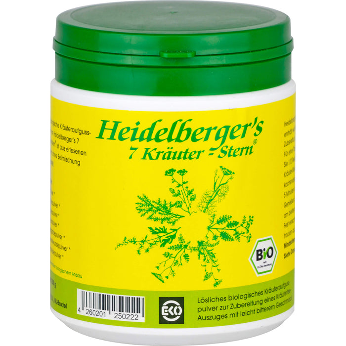 Heidelberger's 7 Kräuter-Stern Bio Teepulver, 250 g Tee