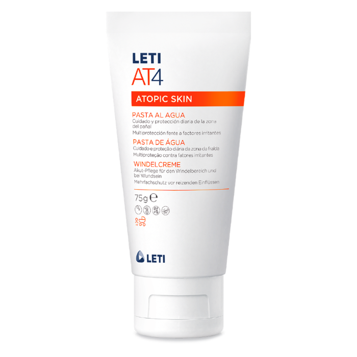 LETI AT4 Windelcreme - Akut-Pflege für den Windelbereich sowie bei wunder oder empfindlicher Haut, 75 g Creme