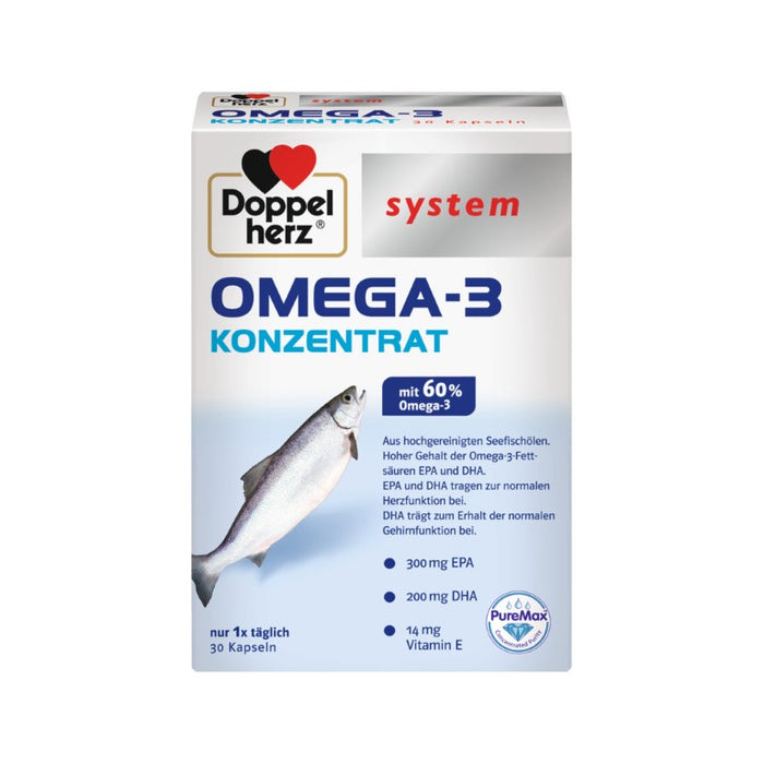 Doppelherz system OMEGA-3 KONZENTRAT, 30 St. Kapseln