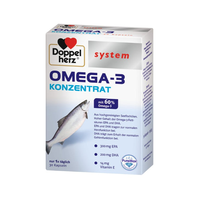 Doppelherz system OMEGA-3 KONZENTRAT, 30 St. Kapseln
