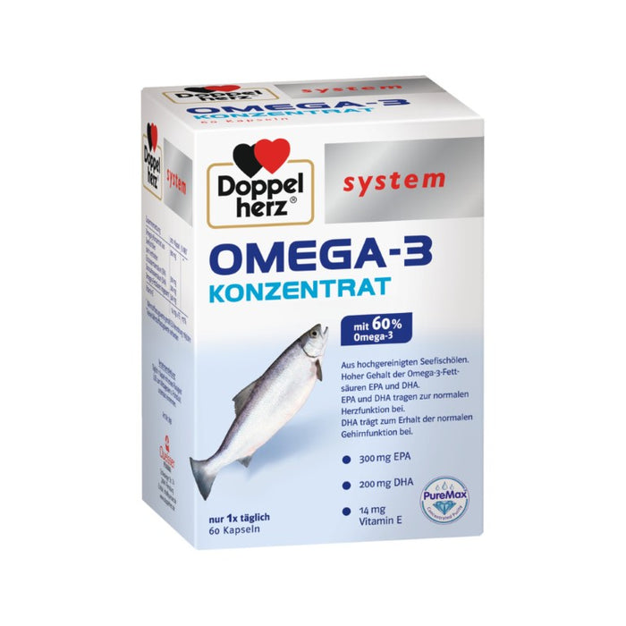 Doppelherz system OMEGA-3 KONZENTRAT, 60 St. Kapseln