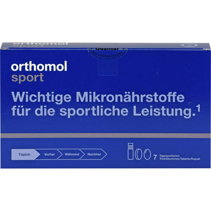 orthomol sport Trinkfläschchen/Tabletten/Kapseln, 7 St. Portionen