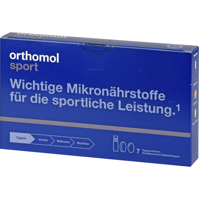 orthomol sport Trinkfläschchen/Tabletten/Kapseln, 7 St. Portionen