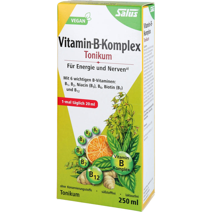 Salus Vitamin-B-Komplex Tonikum für Energie und Nerven, 250 ml Lösung