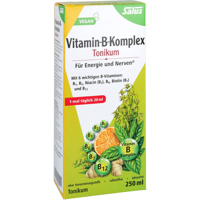 Salus Vitamin-B-Komplex Tonikum für Energie und Nerven, 250 ml Lösung