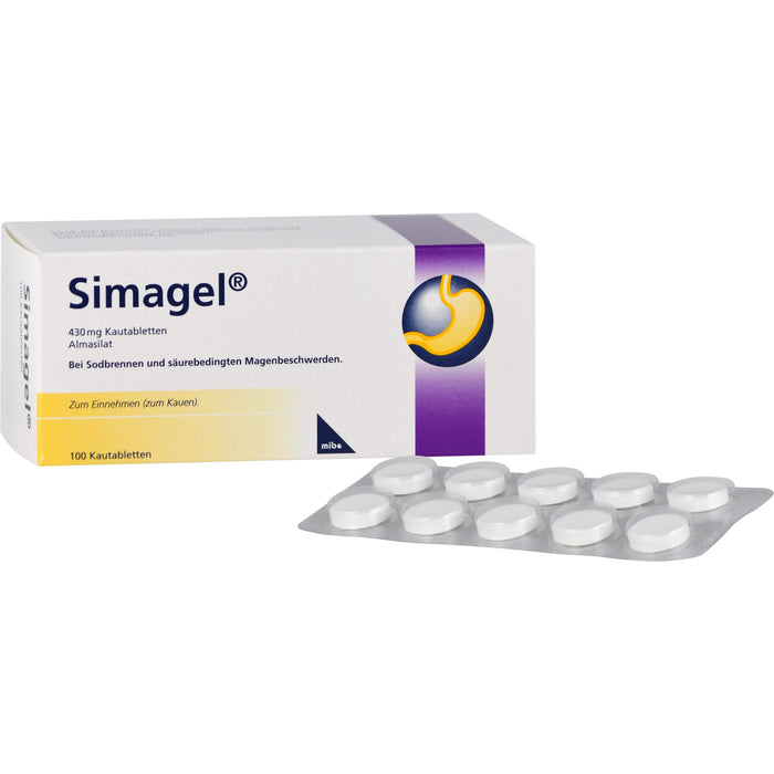 Simagel 430 mg Kautabletten, 100 St KTA