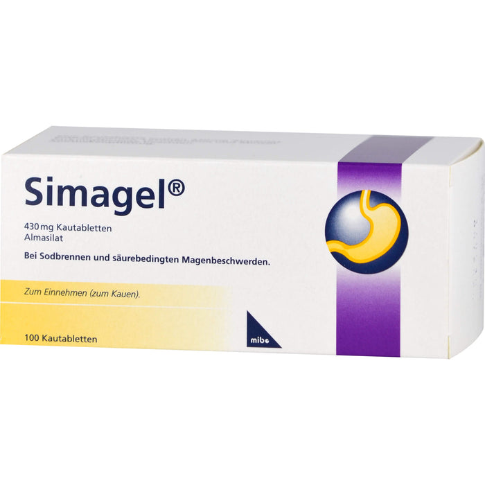 Simagel 430 mg Kautabletten, 100 St KTA