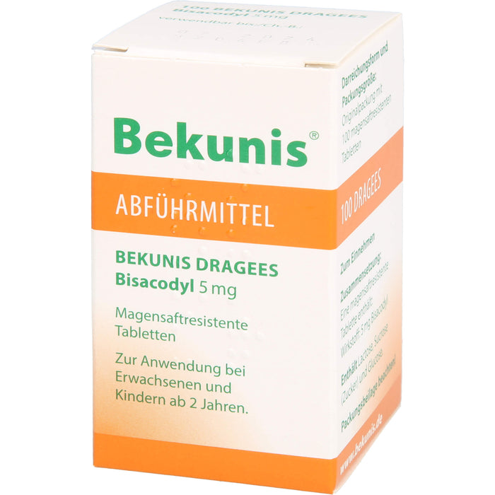 Bekunis Dragees Bisacodyl 5 mg Abführmittel, 100 St. Tabletten