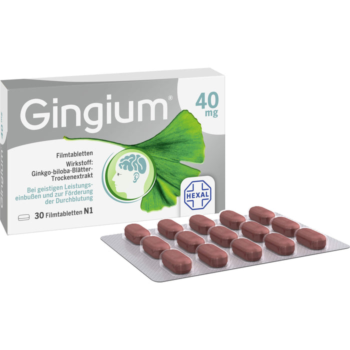 Gingium 40 mg Filmtabletten, 30 St. Tabletten