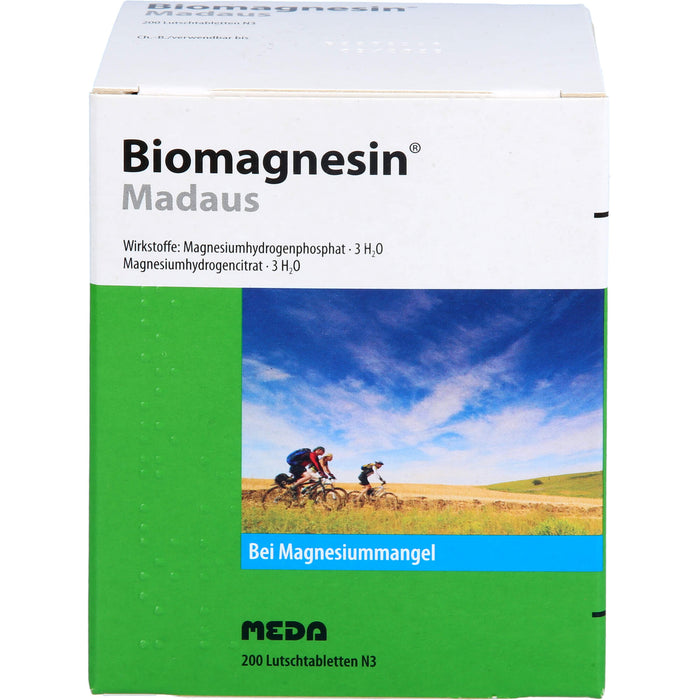 Biomagnesin Madaus Lutschtabletten bei Magnesiummangel, 200 St. Tabletten
