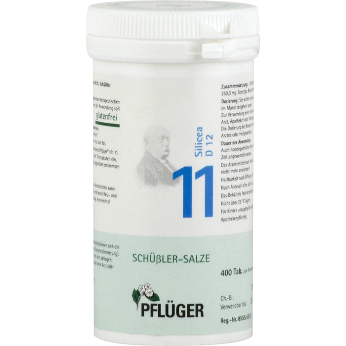 PFLÜGER Schüßler-Salze 11 Silicea D 12 Tabletten, 400 St. Tabletten