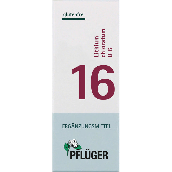 PFLÜGER Biochemie 16 Lithium chloratum D 6 Tabletten, 400 St. Tabletten