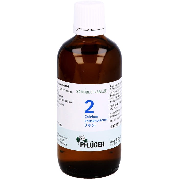 Biochemie Nr.2 Calcium phosphoricum D6 Pflüger Dil., 100 ml TRO
