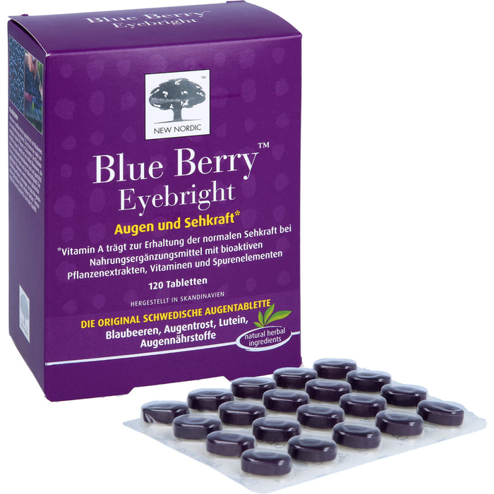 Blue Berry Eyebright Augen und Sehkraft Tabletten, 120 St. Tabletten