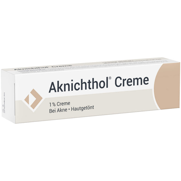 Aknichthol Creme 1% bei Akne, hautgetönt, 25 g Creme