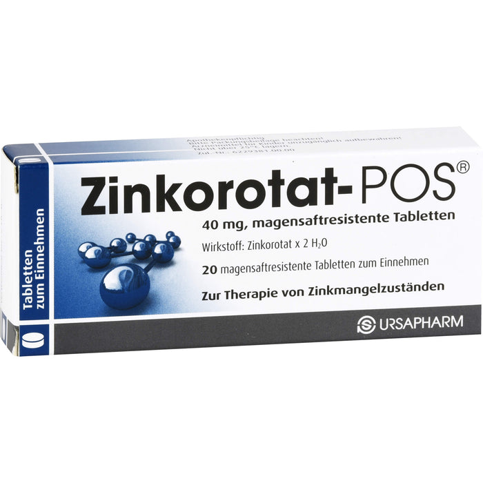 Zinkorotat - POS 40 mg Tabletten, 20 St. Tabletten